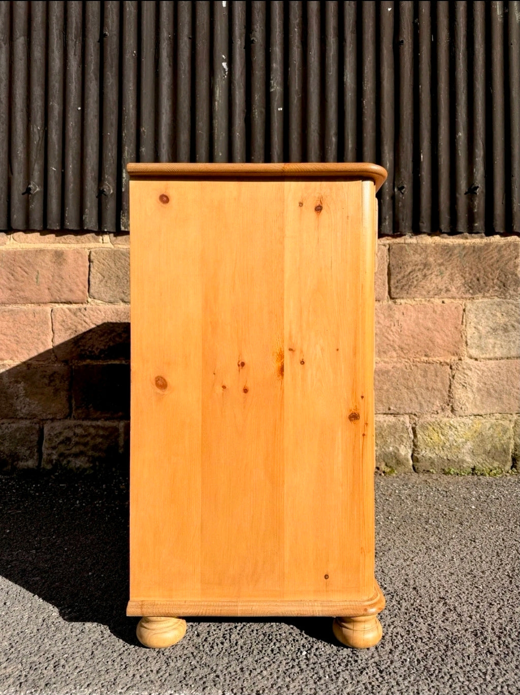 Vintage Pine Small 5 Drawer Chest Of Drawers. Country Cottage, Bedroom, Storage