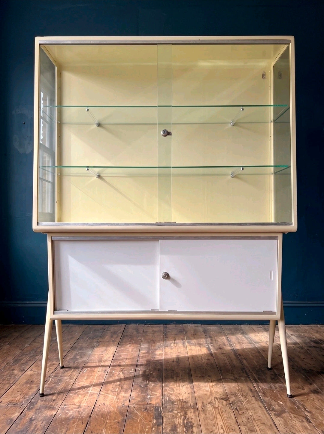Rare Mid Century Medical Cabinet, Display Cabinet, Industrial, Milan, Statement