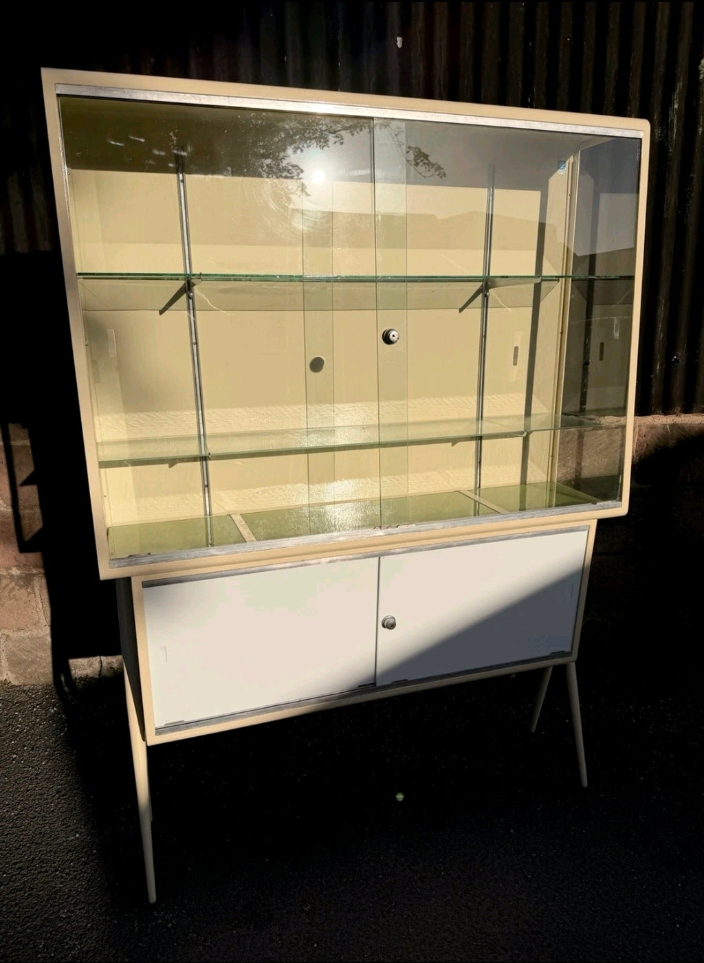 Rare Mid Century Medical Cabinet, Display Cabinet, Industrial, Milan, Statement