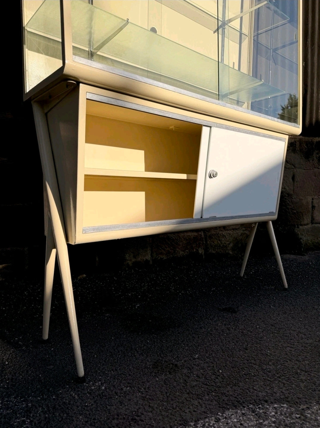 Rare Mid Century Medical Cabinet, Display Cabinet, Industrial, Milan, Statement