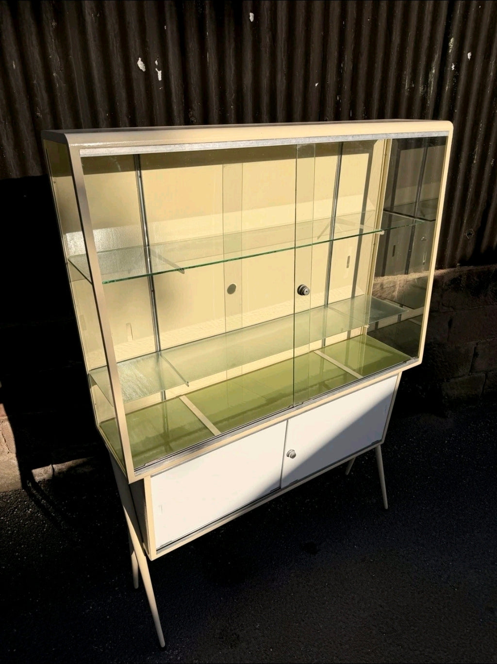 Rare Mid Century Medical Cabinet, Display Cabinet, Industrial, Milan, Statement