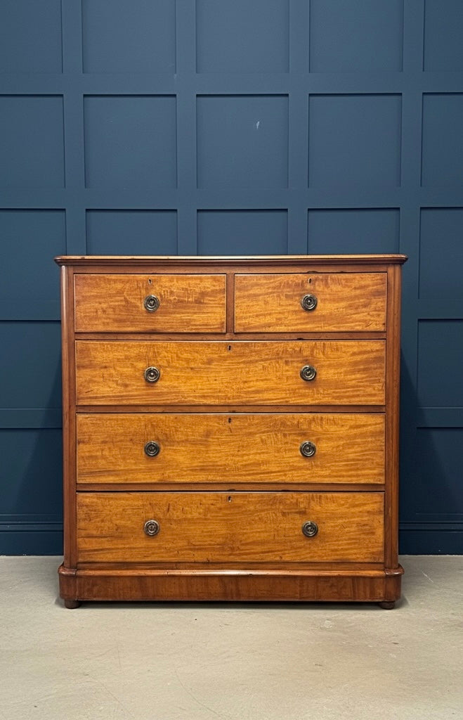 Large Antique Mahogany Chest of Drawers, Victorian  Bedroom, Storage, Clothing