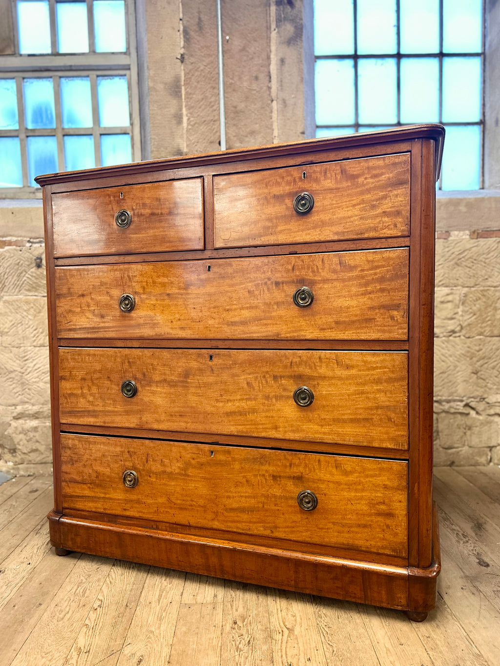Large Antique Mahogany Chest of Drawers, Victorian  Bedroom, Storage, Clothing