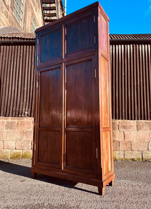 Antique 1920s Pitch Pine Kitchen Larder Pantry Cupboard, Housekeepers Cupboard