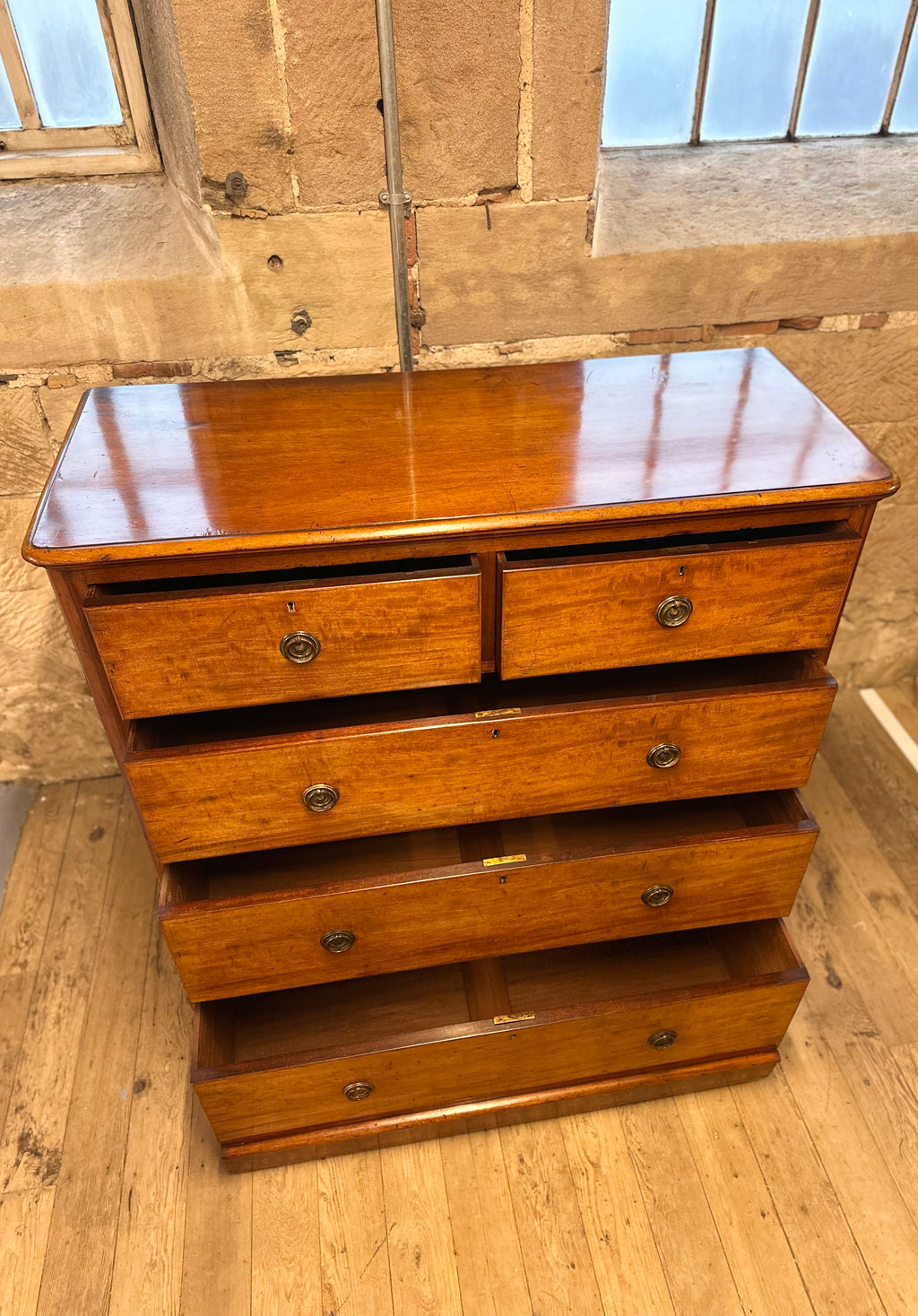 Large Antique Mahogany Chest of Drawers, Victorian  Bedroom, Storage, Clothing