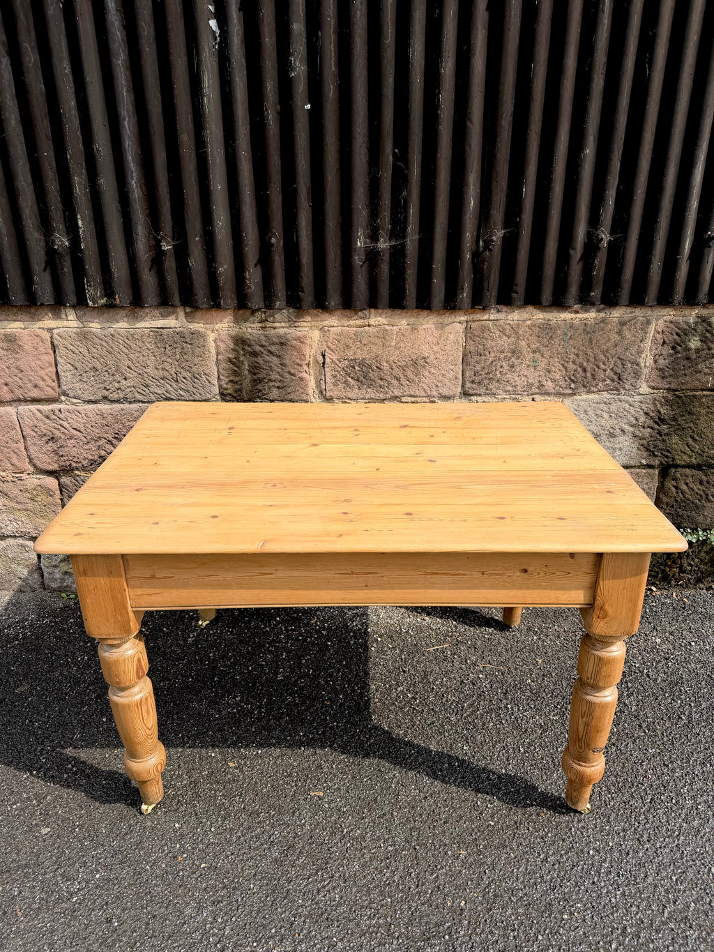 Victorian Farmhouse Antique Pine Dining Table C1880. Country, Cottage, Rustic.