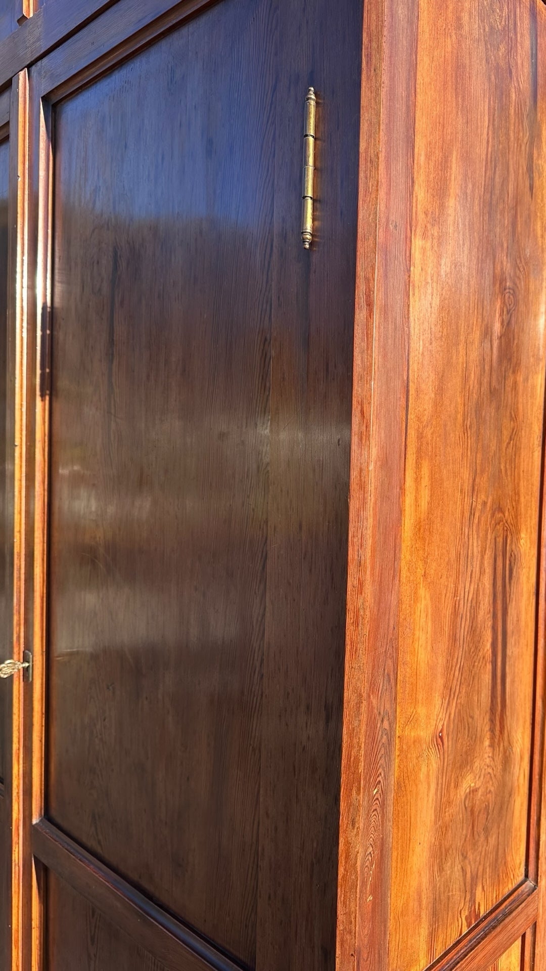 Antique 1920s Pitch Pine Kitchen Larder Pantry Cupboard, Housekeepers Cupboard