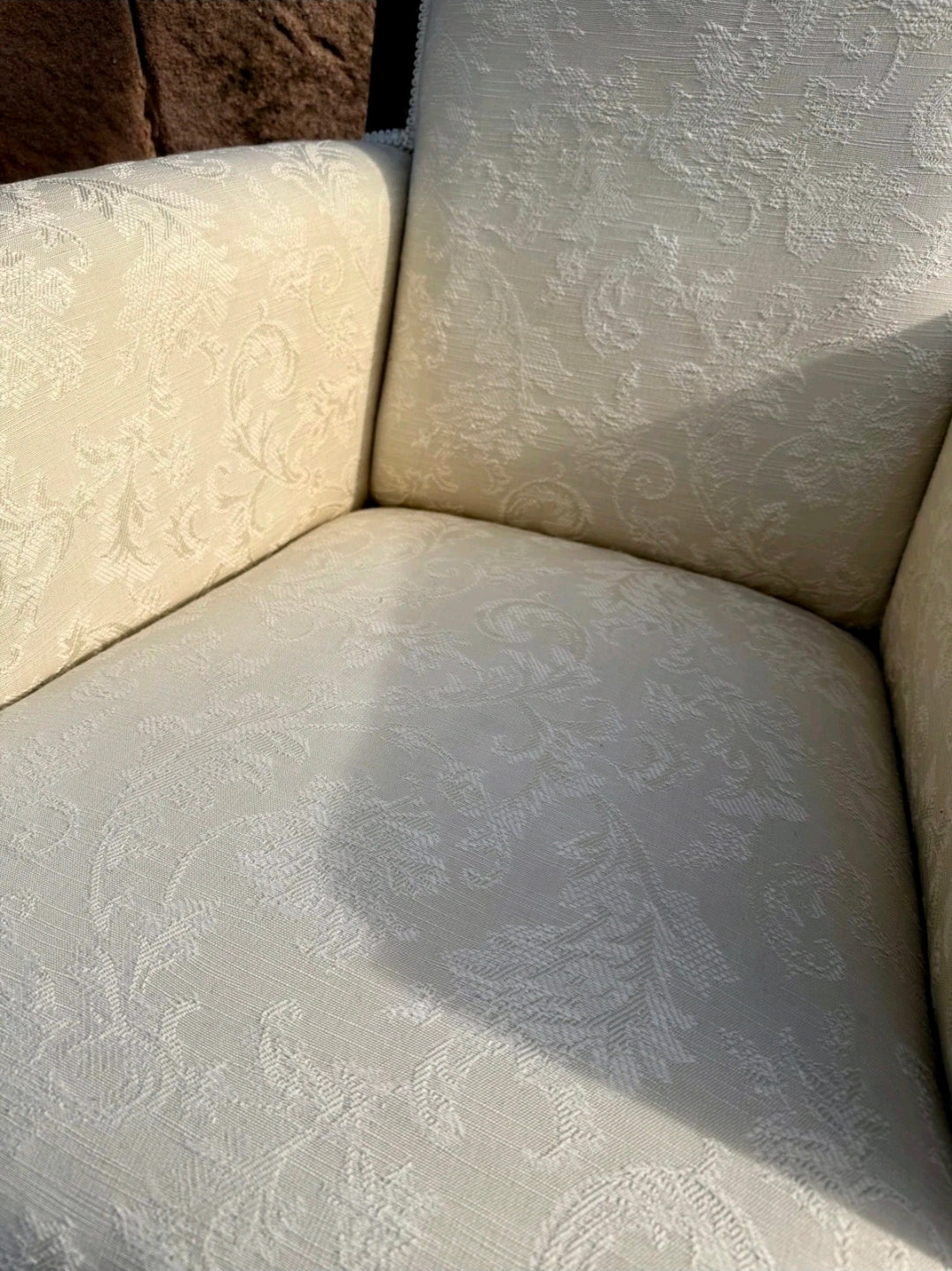 Victorian mahogany fireside armchair - Antique, library reading chair. C1880