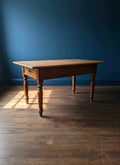 Solid Walnut Italian Farmhouse Kitchen Table C1870, Dough Table, Country, Prep