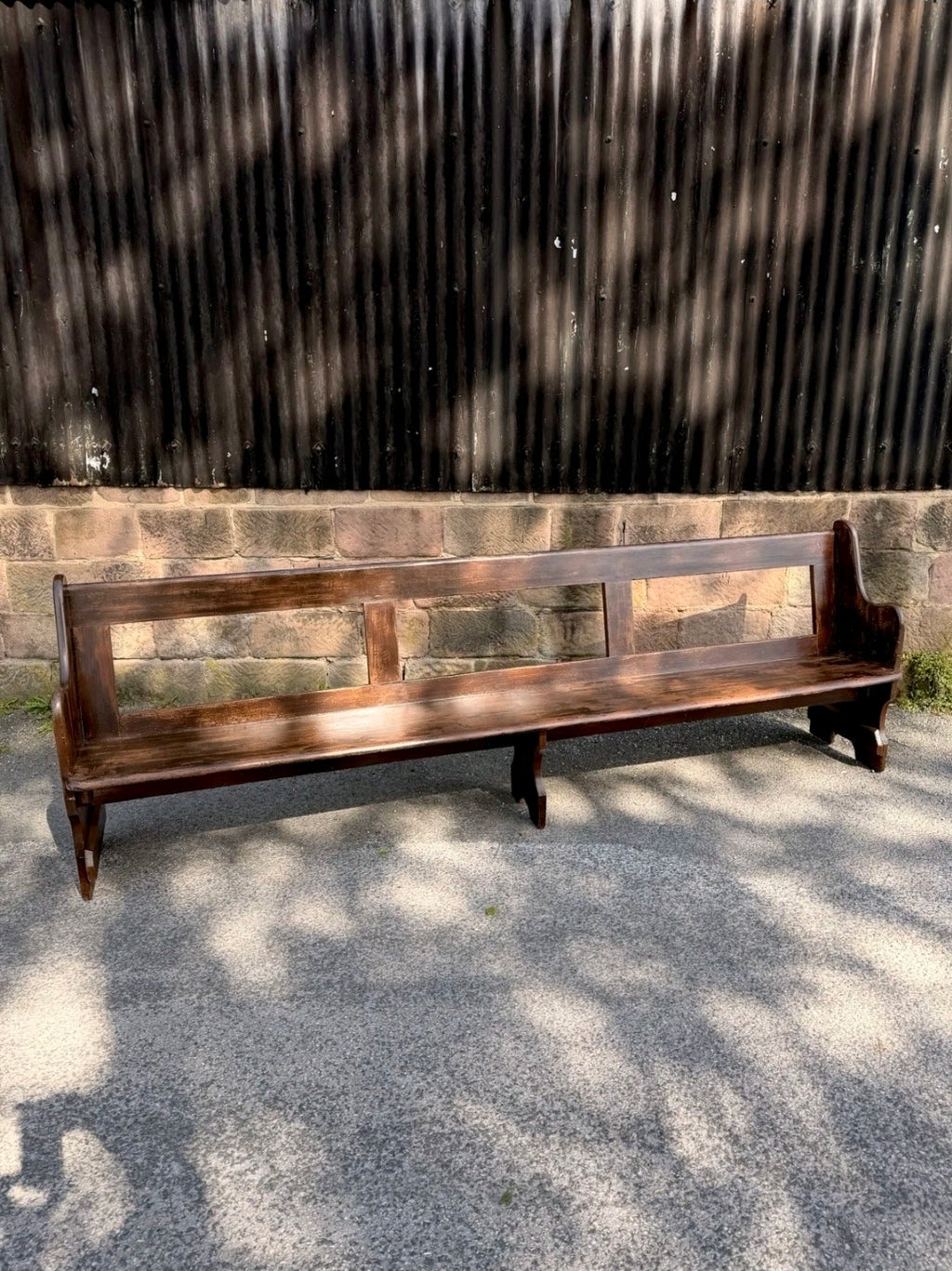 Victorian Pine Church Pew. 6 Seater, Hallway, Bench, Kitchen Seating, Dining