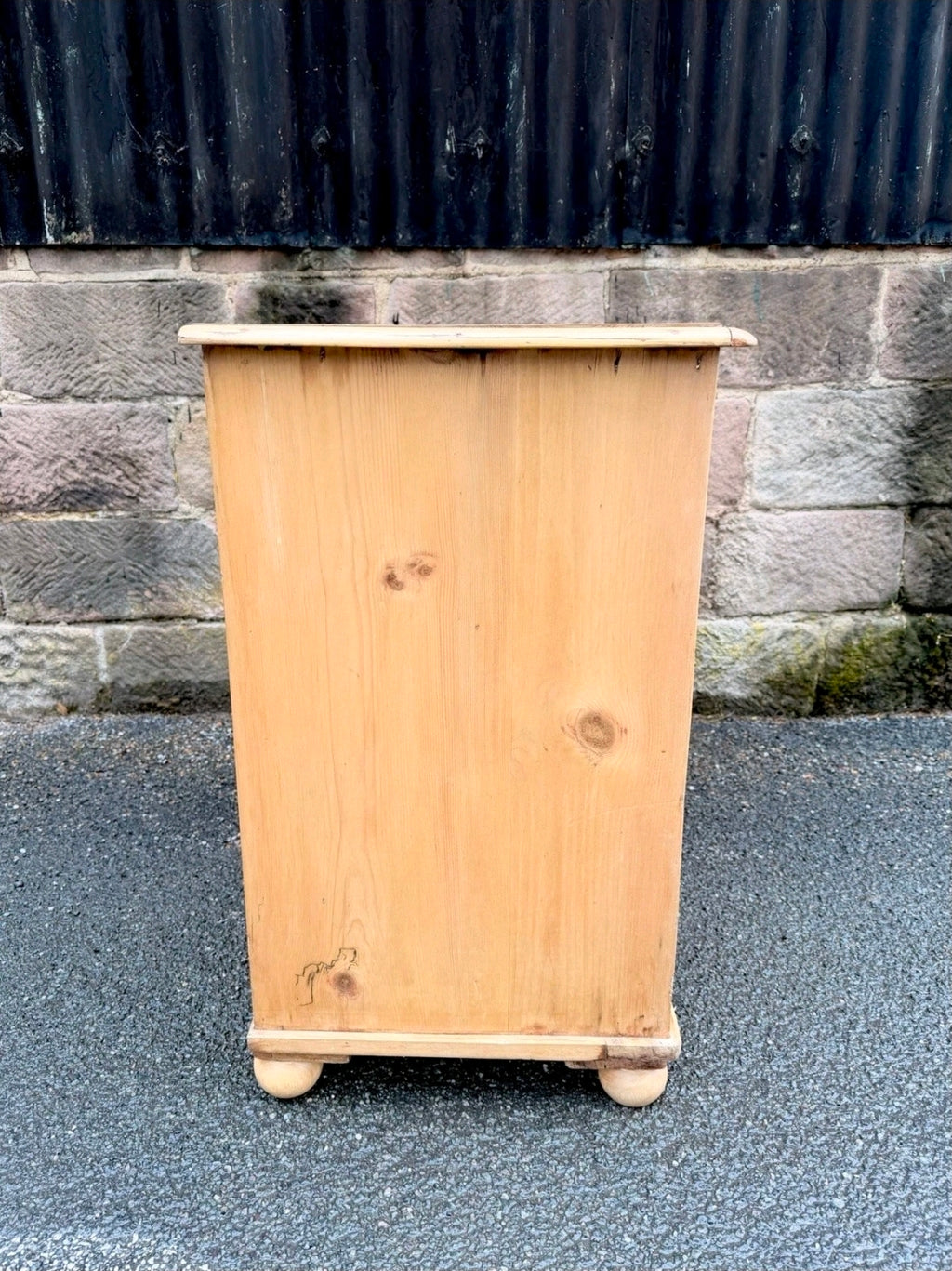 Victorian Stripped Pine Chest Of Drawers 2 Over 2 - Antique Country Farmhouse
