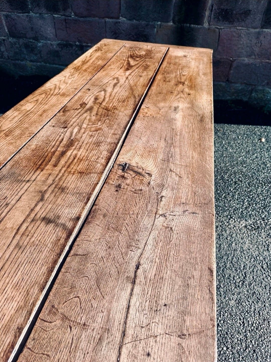 Antique 19th Century Chestnut Dough Table, Dining Table, Farmhouse Table