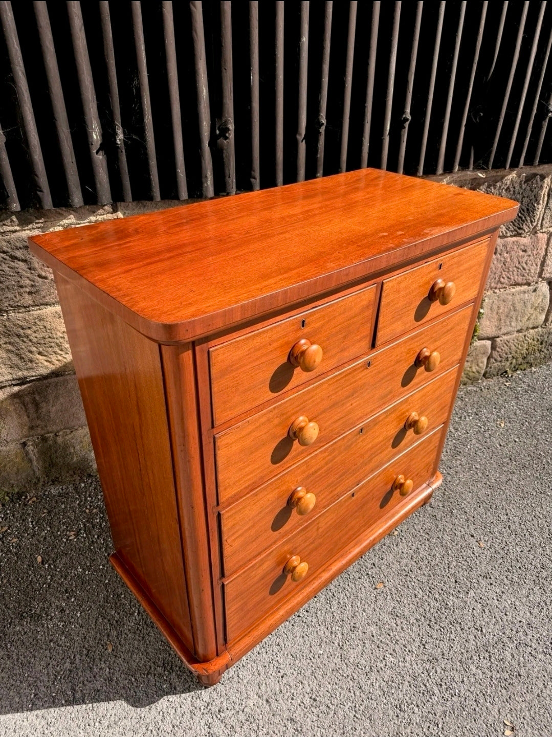 Antique Mahogany Chest Of Drawers C1880, Victorian, Storage, Country, Cottage