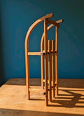 Vintage Traditional Original Davos Swiss Wooden Sledge. Ash wood