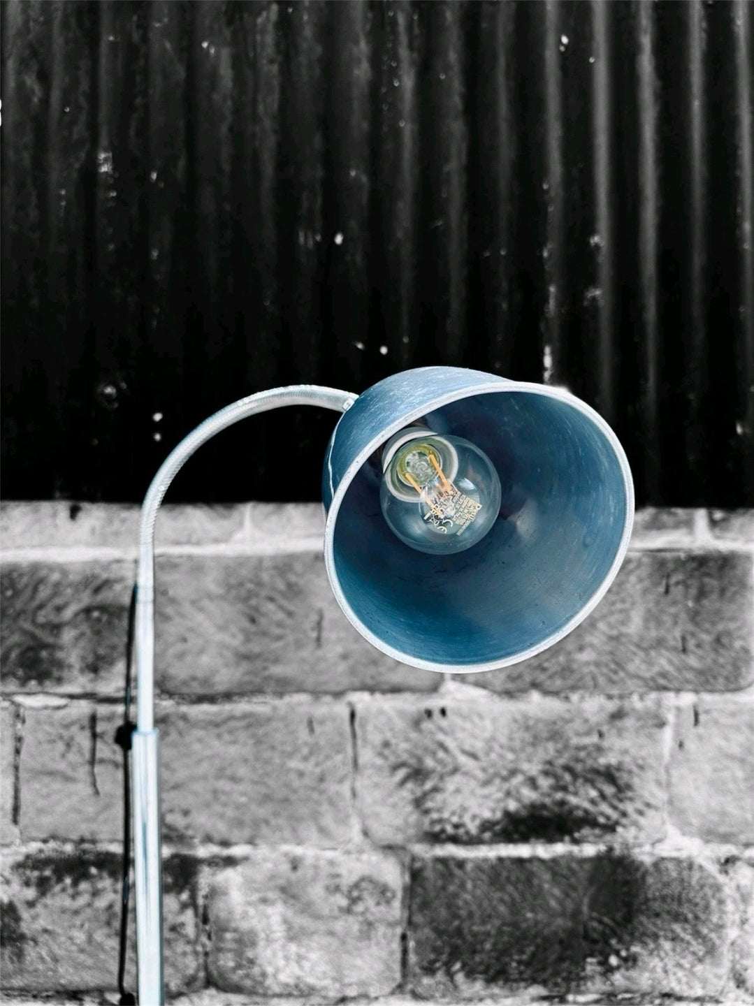 Vintage Medical 1960s Stainless Steel Adjustable Lamp. Italian INAM, Original