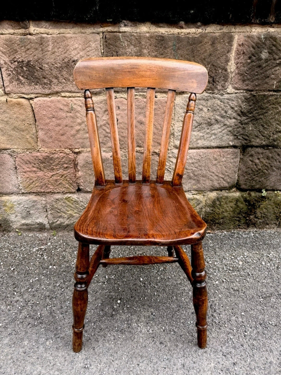 Antique Victorian Elm & Beech Farmhouse Chair. Occasional, Dining, Bedroom Chair