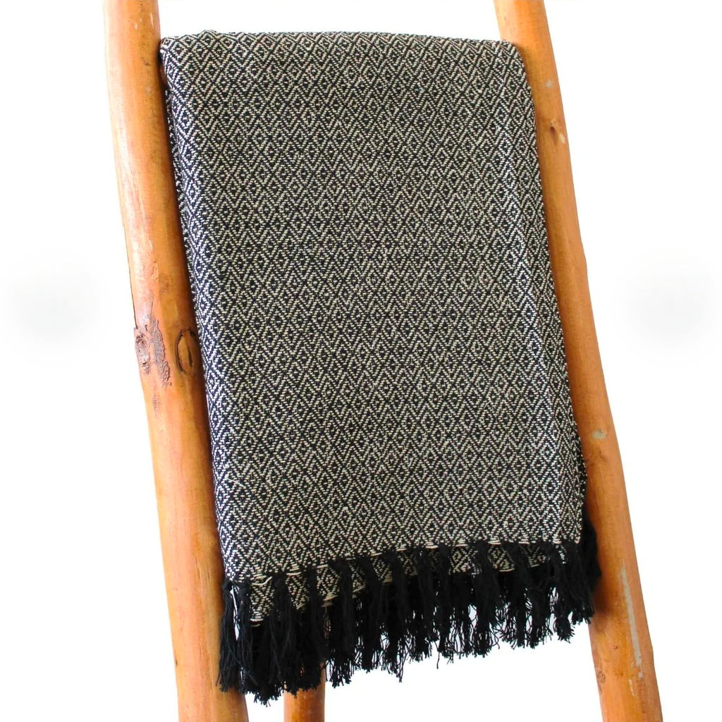 Boho Comfort Throw (Charcoal)