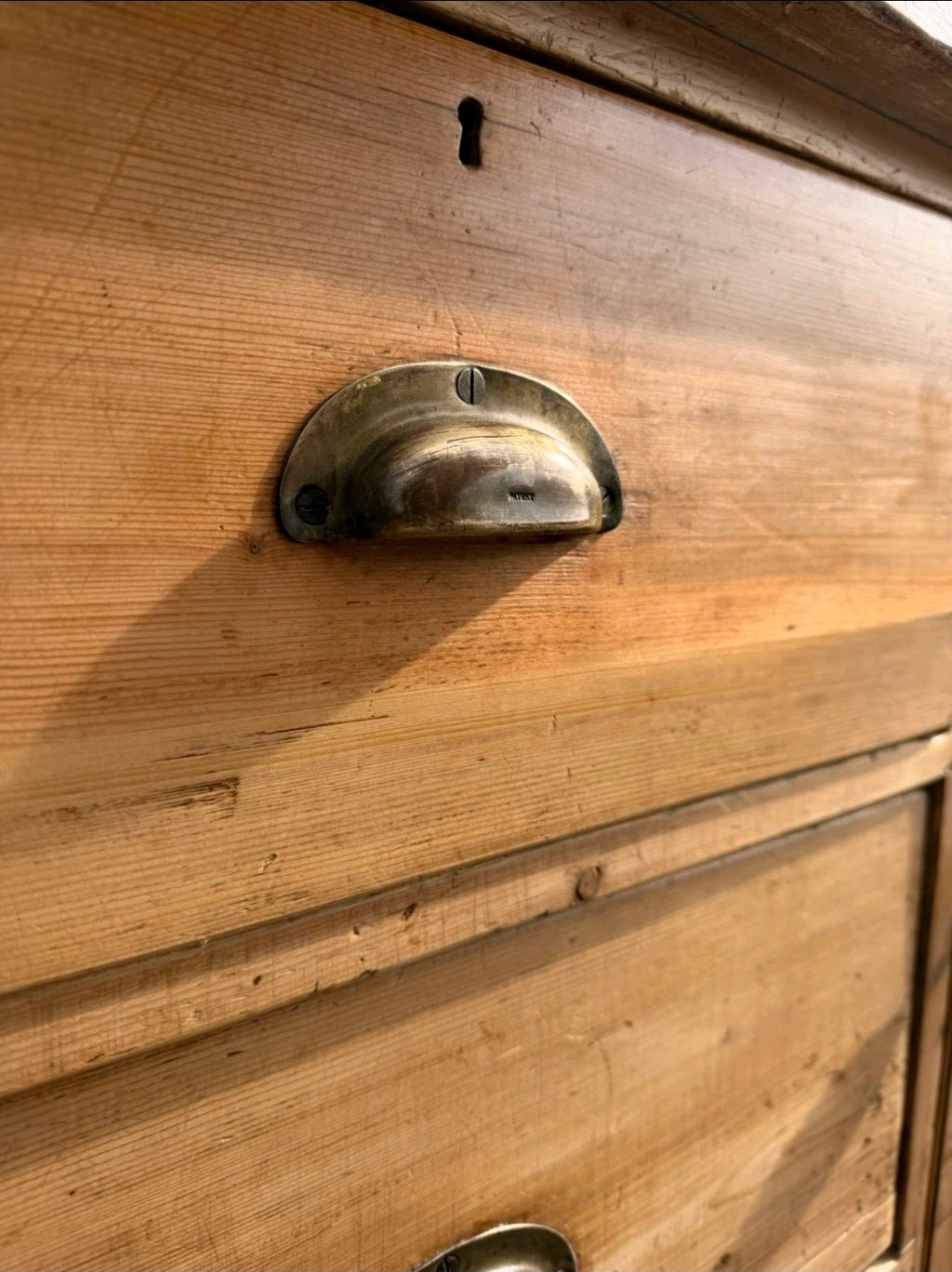 Large Antique Pine & Sycamore Victorian Dresser. Kitchen, Country House, Pantry