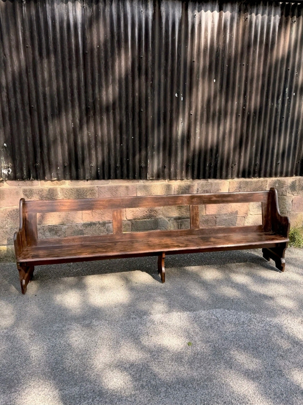 Victorian Pine Church Pew. 6 Seater, Hallway, Bench, Kitchen Seating, Dining