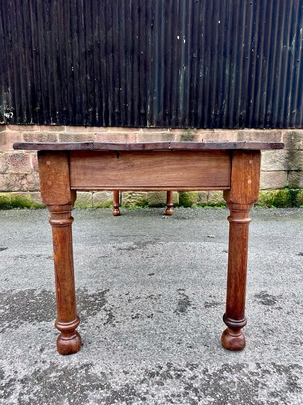 Large Oak Refectory Farmhouse Table. 19th Century, Rustic. 10 Seater. 8ft