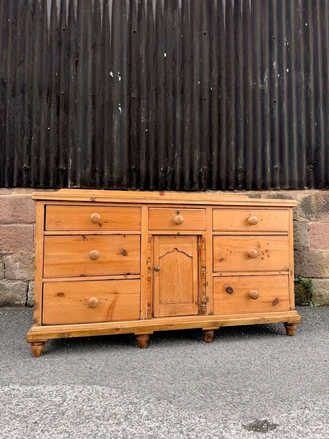 Antique Victorian Pine Lancashire Dresser/sideboard, Kitchen, Console, Farmhouse