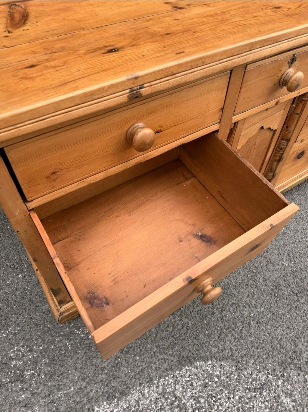 Antique Victorian Pine Lancashire Dresser/sideboard, Kitchen, Console, Farmhouse