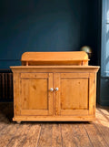 Victorian Antique Pine Chiffonier Side Board, Cupboard Console, Kitchen