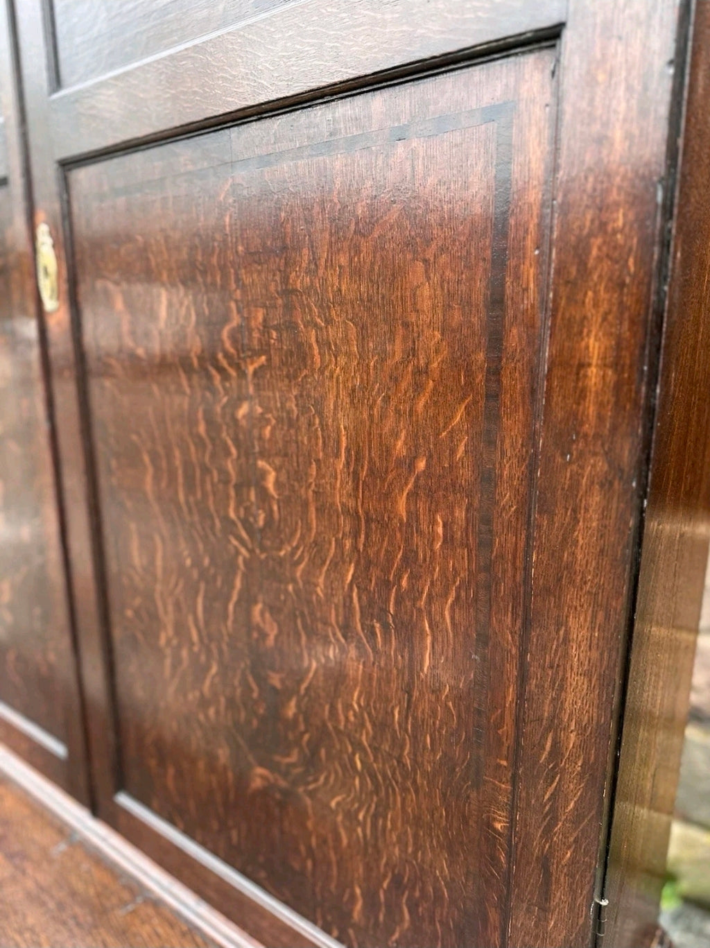 Antique George III Estate Office Cabinet. Oak, c1810, Country House, Storage