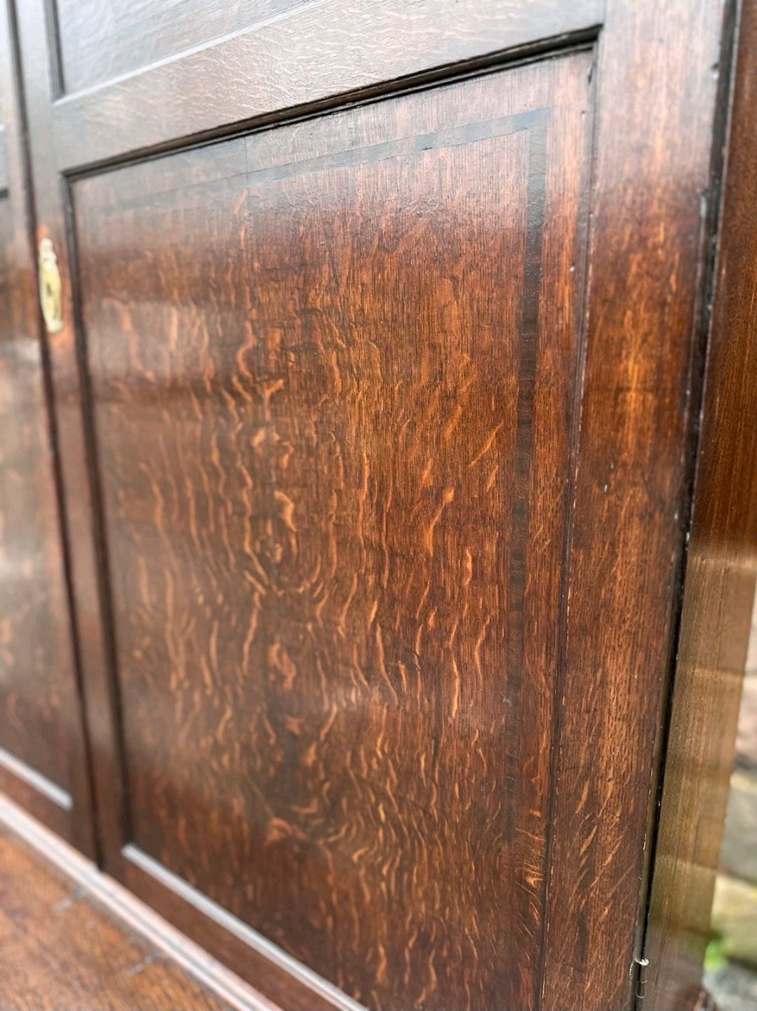 Antique George III Estate Office Cabinet. Oak, c1810, Country House, Storage