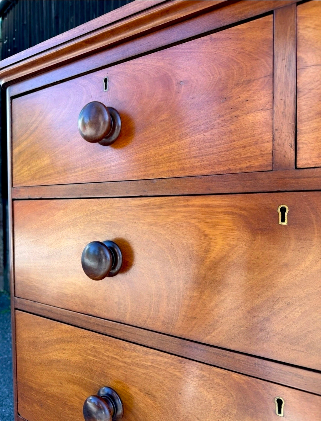 Large Antique Chest Of Drawers C1870, Victorian, Mahogany, Bedroom, Makers Mark