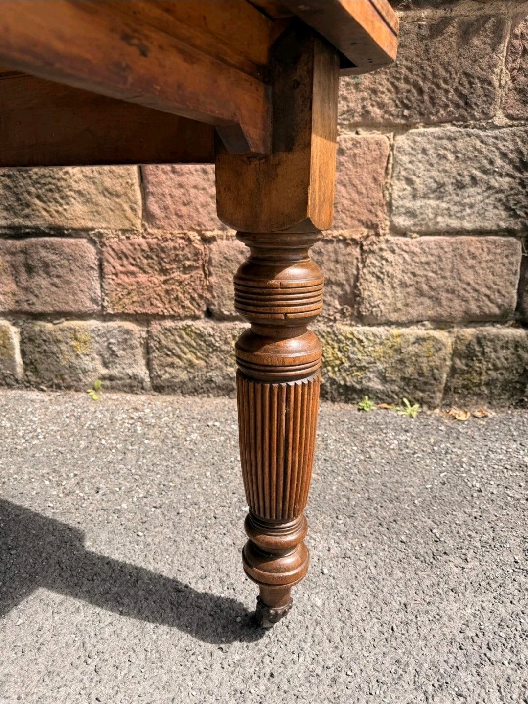 Victorian Antique Pine Crank, Extending Dining Table. 4-6 Seater, Restored