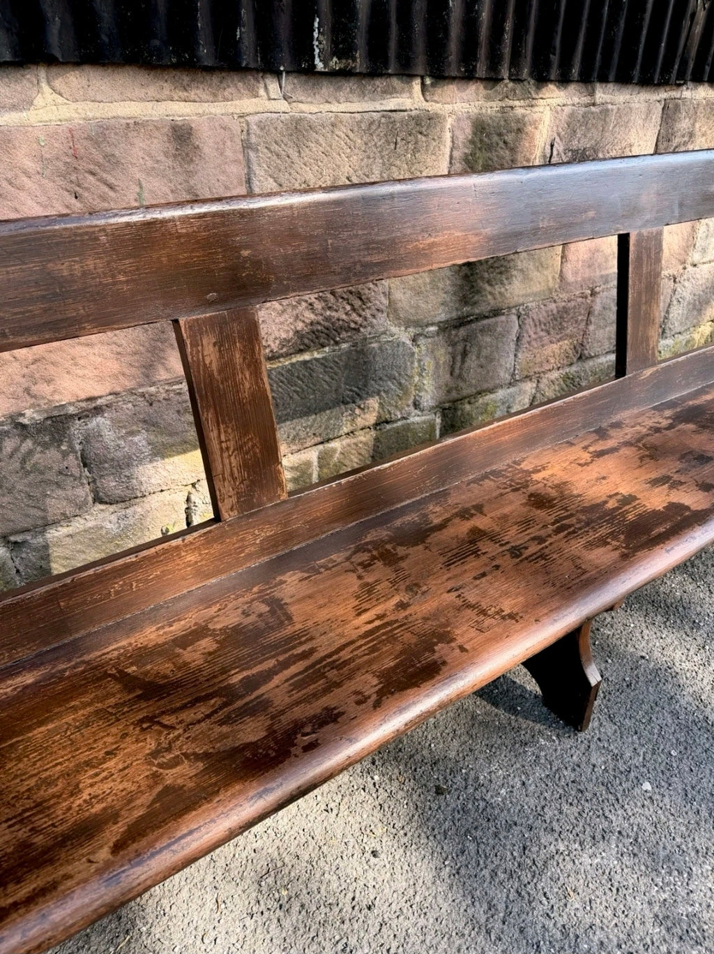 Victorian Pine Church Pew. 6 Seater, Hallway, Bench, Kitchen Seating, Dining