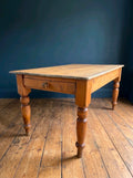 Victorian Farmhouse Antique Pine Dining Table C1880. Country, Cottage, Rustic.