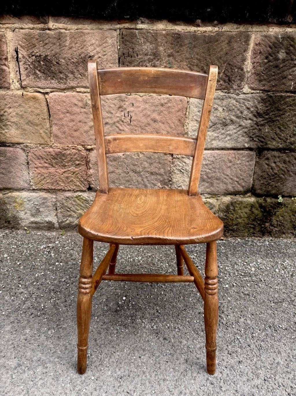 Antique Victorian Elm & Beech Farmhouse Chair. Occasional, Dining, Bedroom Chair