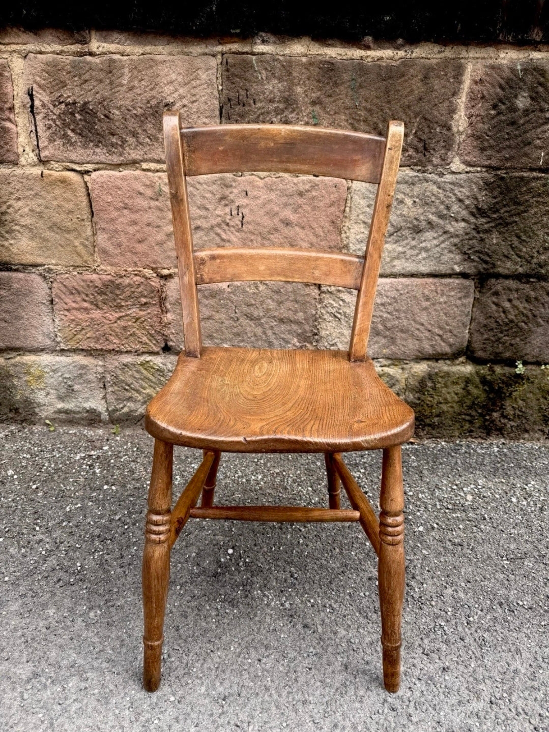 Antique Victorian Elm & Beech Farmhouse Chair. Occasional, Dining, Bedroom Chair
