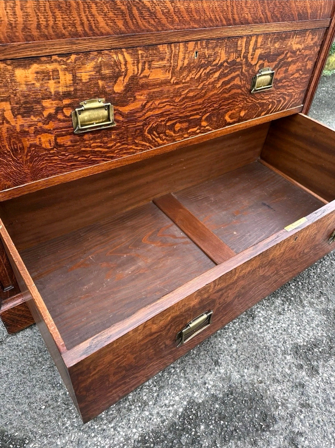 Large Antique Oak Chest Of Drawers, Edwardian C1910, 5 Drawers, Jones Moss & Co