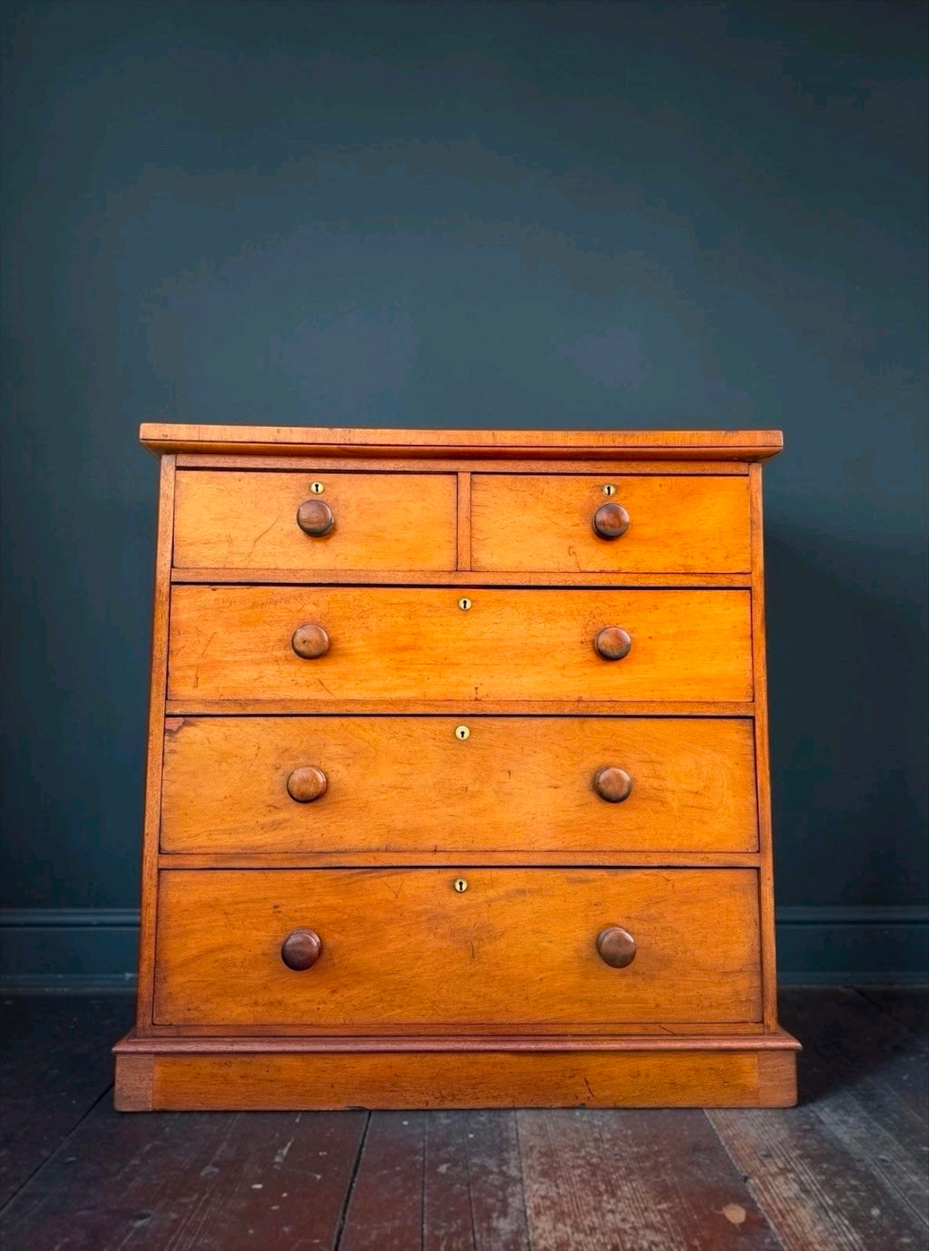 Antique Mahogany Chest Of Drawers, Late Victorian, 5 Drawers, Bedroom
