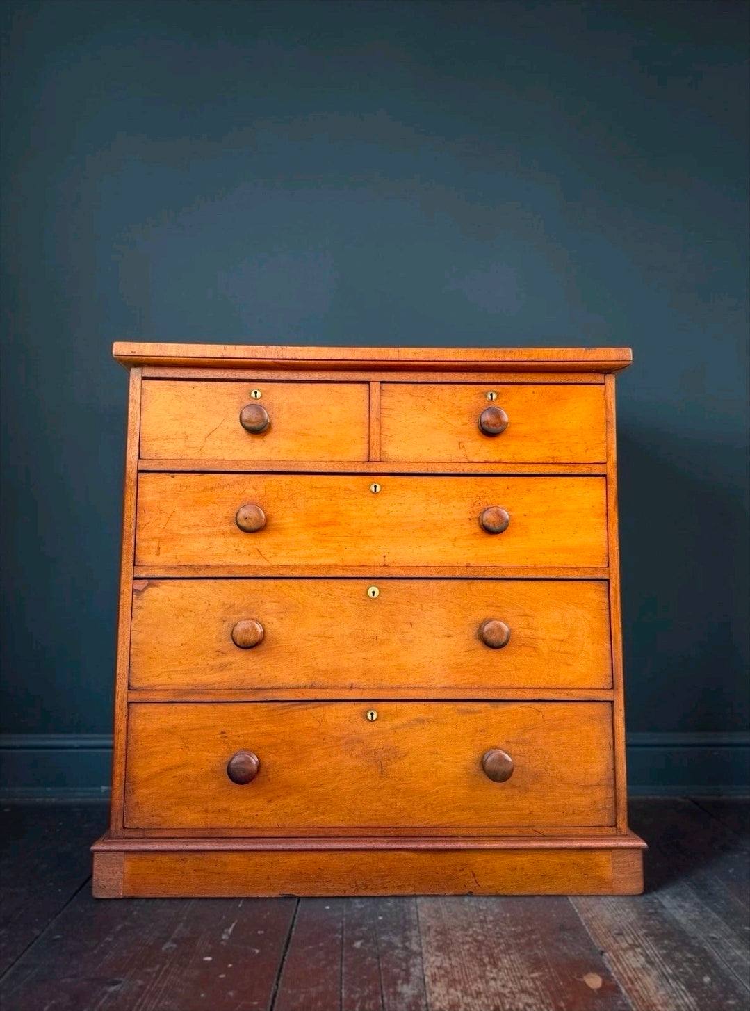 Antique Mahogany Chest Of Drawers, Late Victorian, 5 Drawers, Bedroom