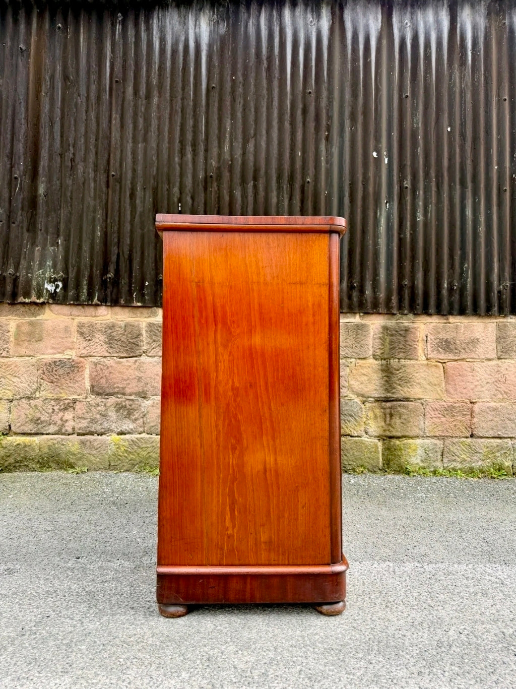 Large Antique Mahogany Chest Of Drawers. Bedroom, Storage, Oak Lined Drawers