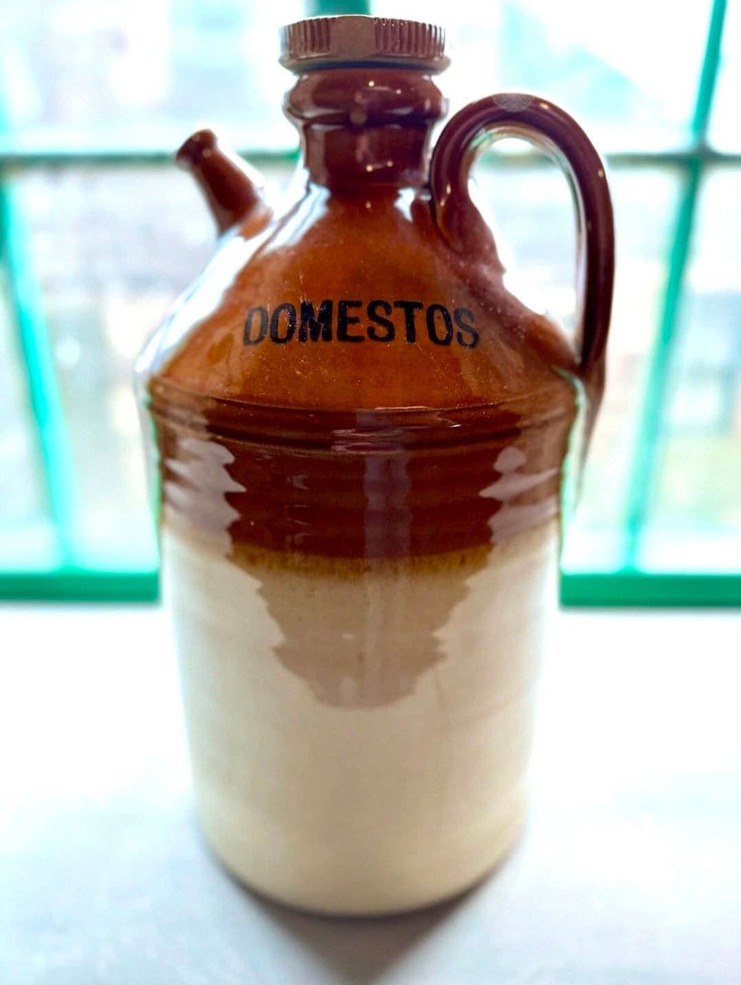 Antique Stoneware Flagons. 19th Century. Collectible, Decorative,Flower Vase