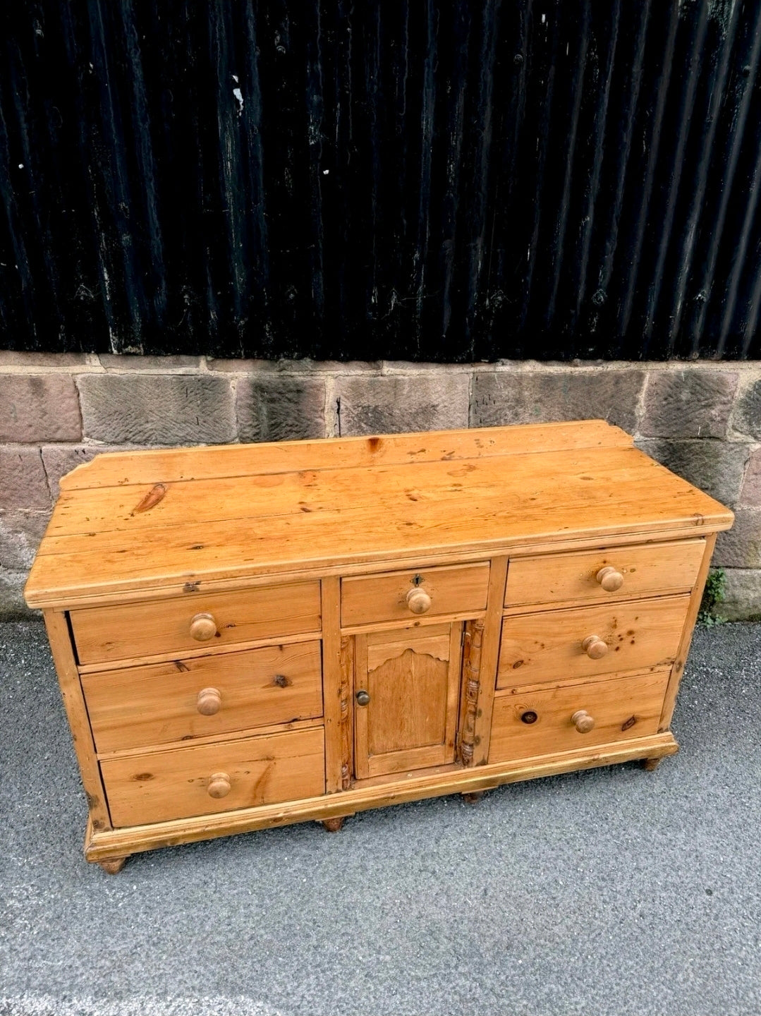 Antique Victorian Pine Lancashire Dresser/sideboard, Kitchen, Console, Farmhouse