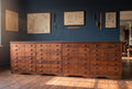 1920s Fiat Factory Bank Of Workshop Drawers. Kitchen Island, Garage,Shop Counter