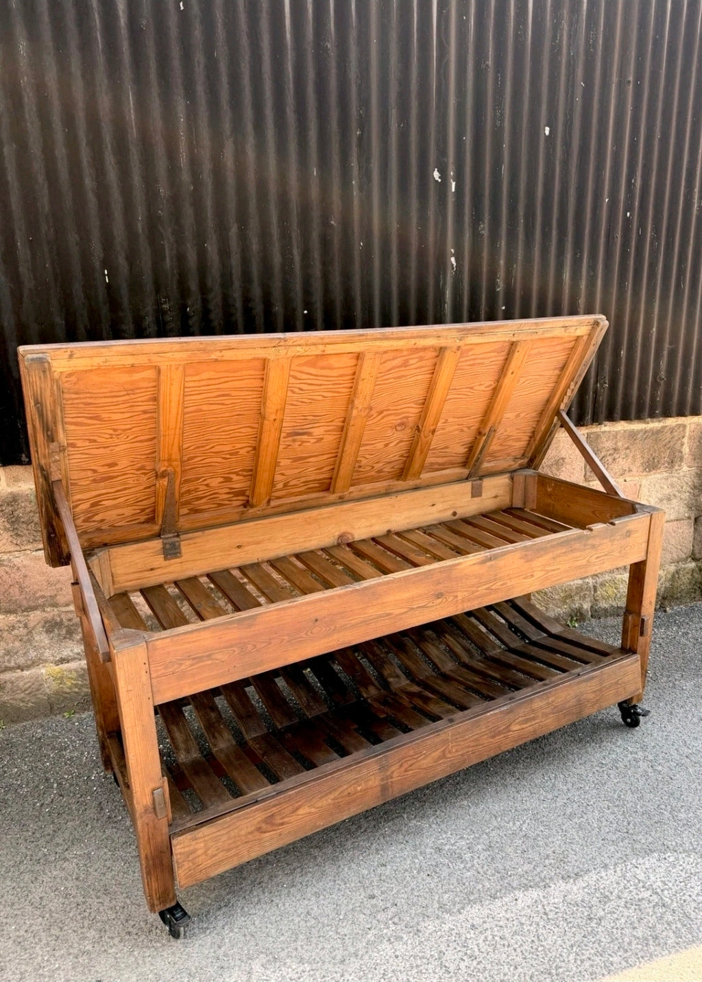 Vintage Industrial Drapers/Textile Mill Table. 1930’s, Kitchen Island, Original