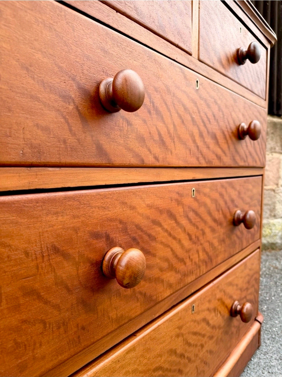 Antique Mahogany Chest Of Drawers C1870, Victorian, Storage, Bedroom, Original