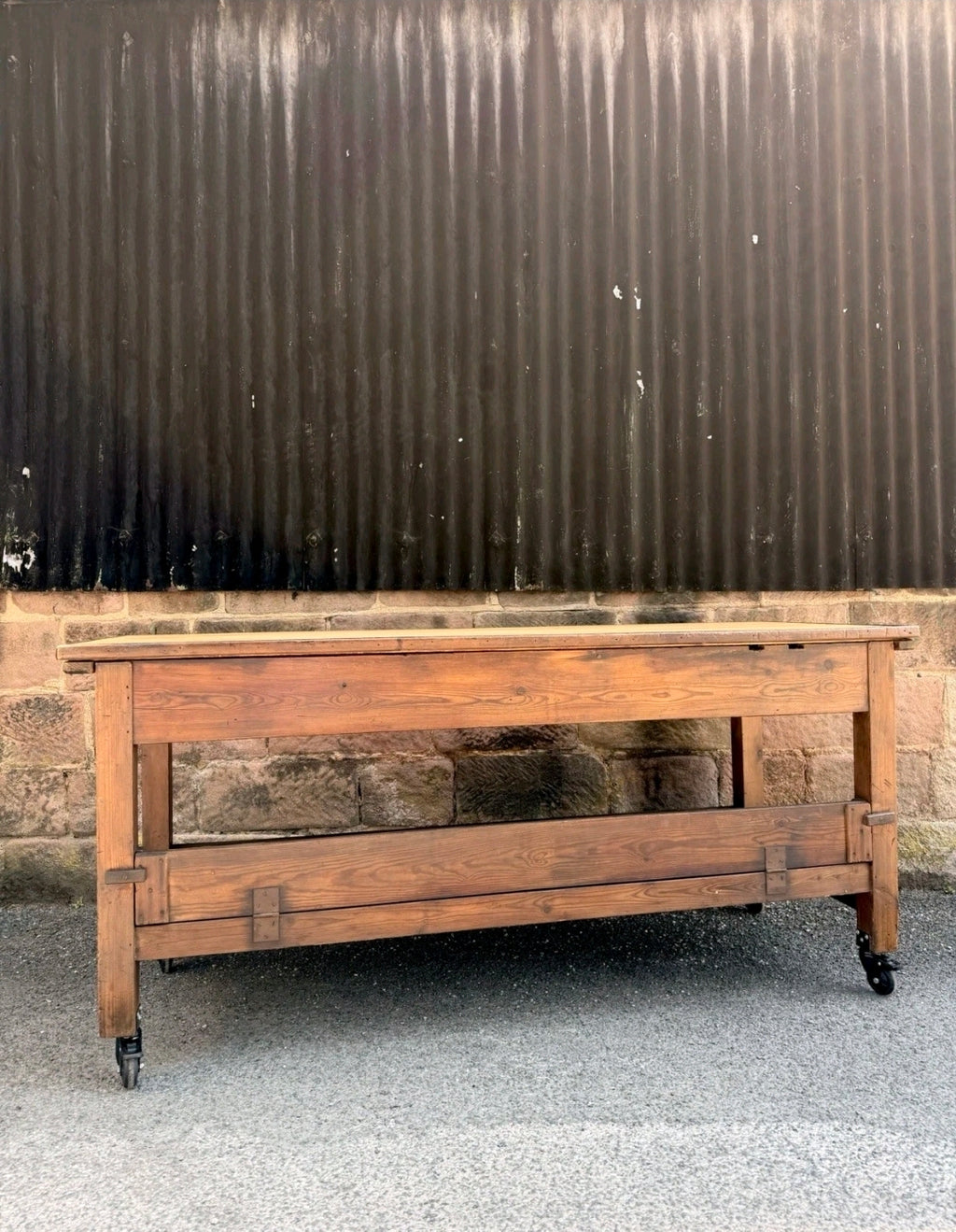 Vintage Industrial Drapers/Textile Mill Table. 1930’s, Kitchen Island, Original