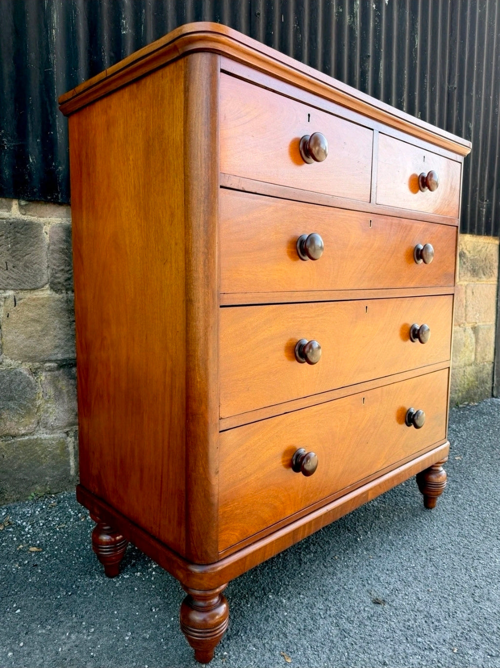 Large Antique Chest Of Drawers C1870, Victorian, Mahogany, Bedroom, Makers Mark