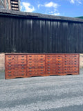 1920s Fiat Factory Bank Of Workshop Drawers. Kitchen Island, Garage,Shop Counter