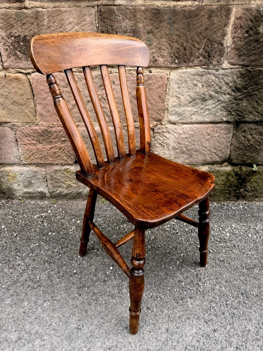 Antique Victorian Elm & Beech Farmhouse Chair. Occasional, Dining, Bedroom Chair
