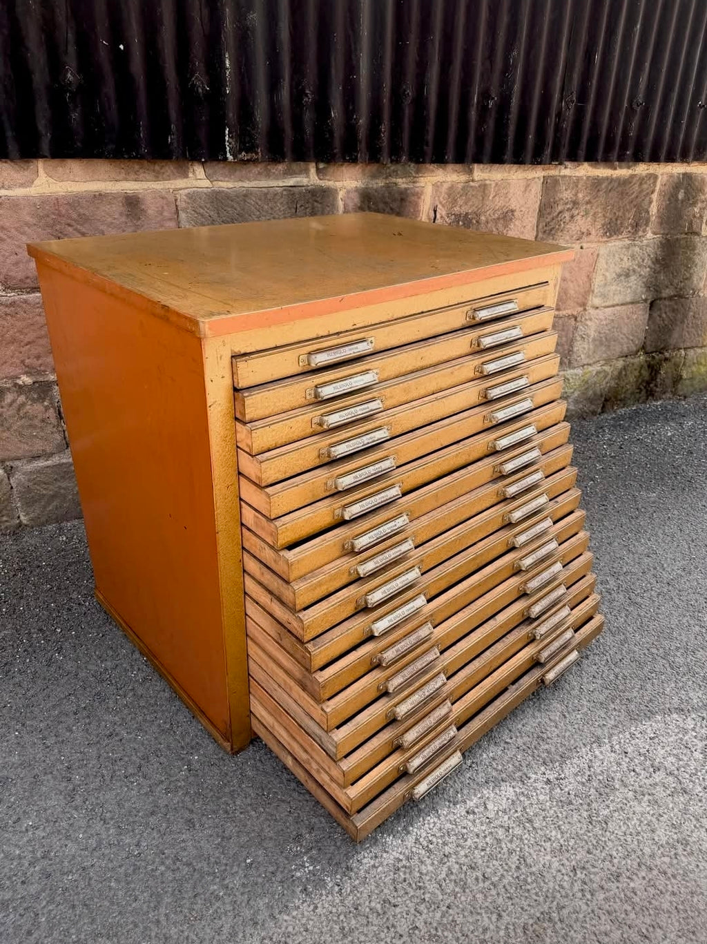 Original 1940s Printer’s Chest — Turin, Italy