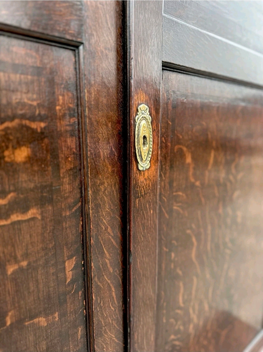 Antique George III Estate Office Cabinet. Oak, c1810, Country House, Storage
